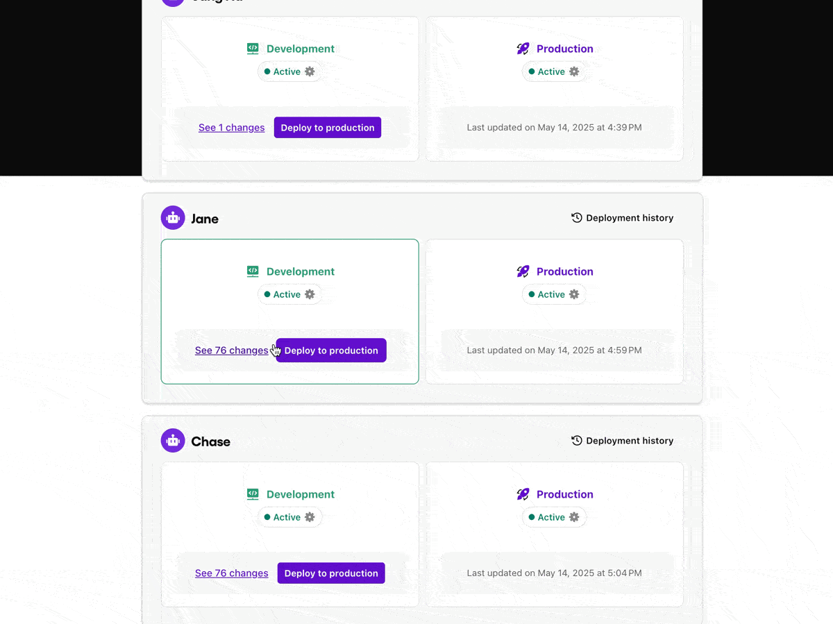 Moving AI agents from development to production