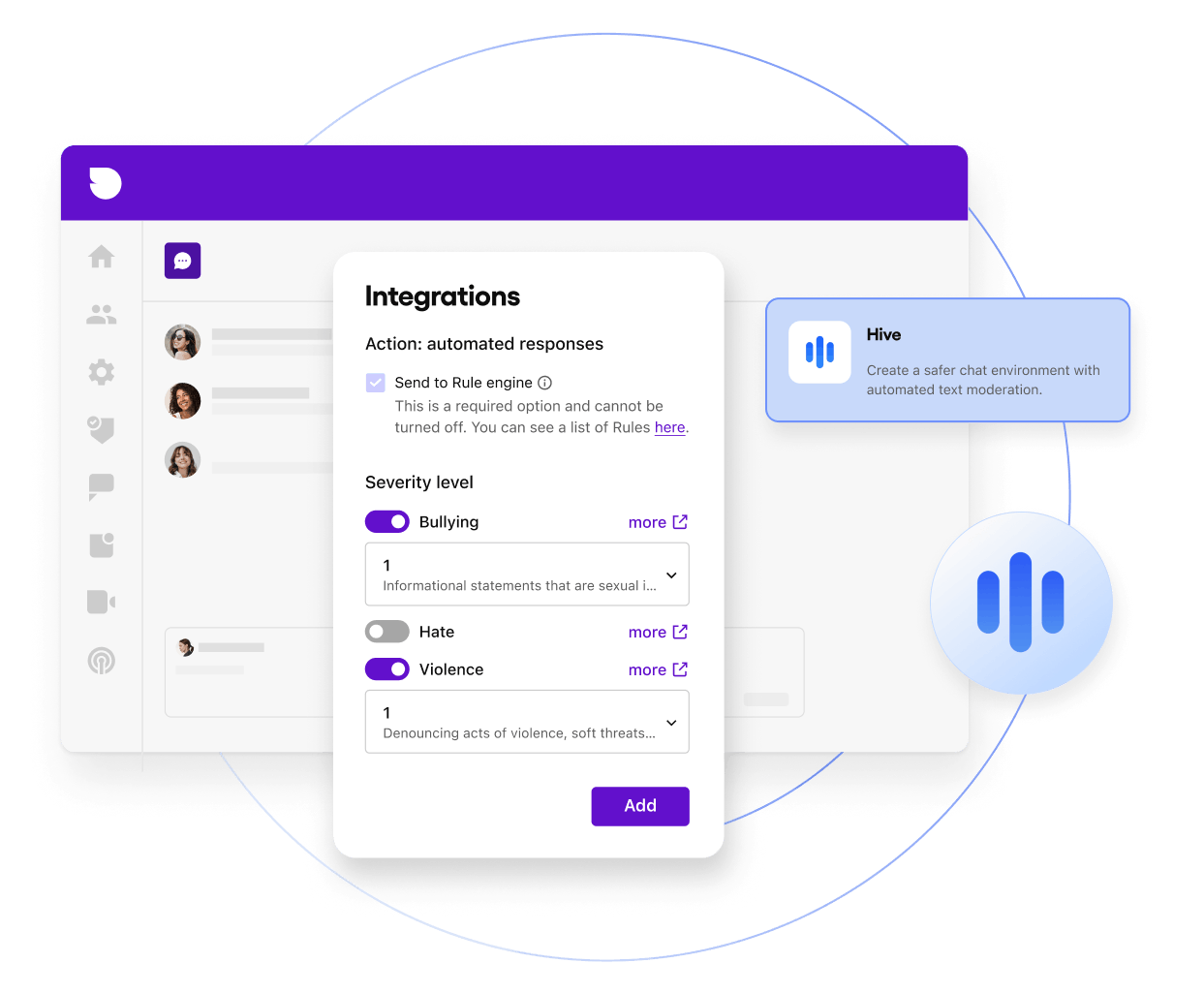 Advanced Moderation Hive