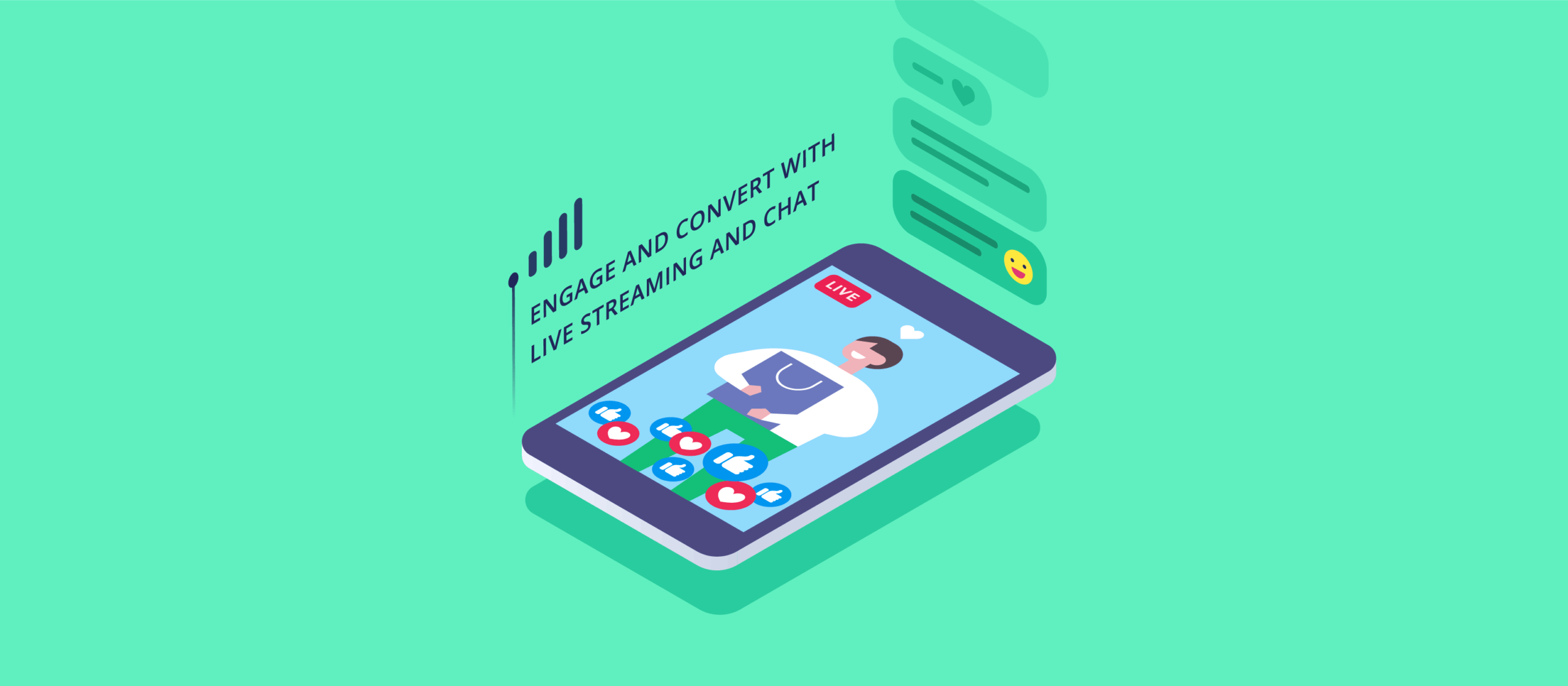 Blog live streaming chat