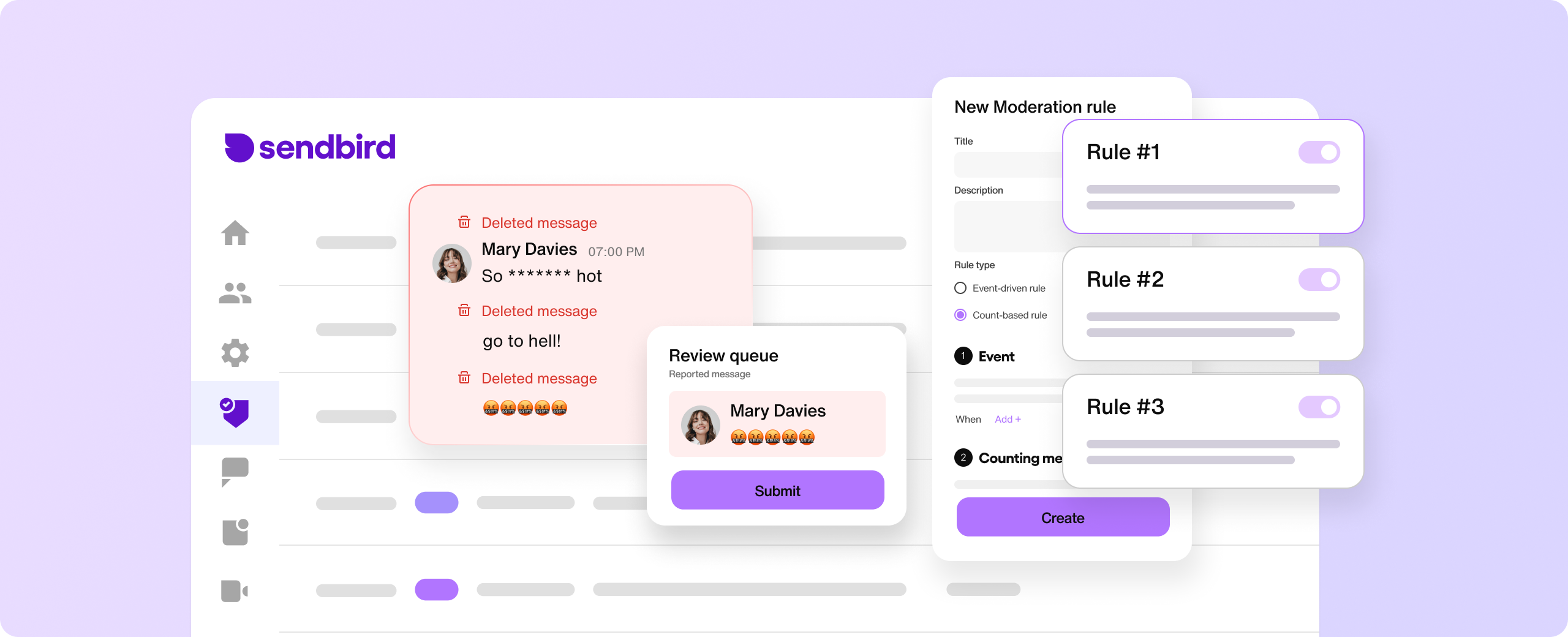 A content moderation dashboard