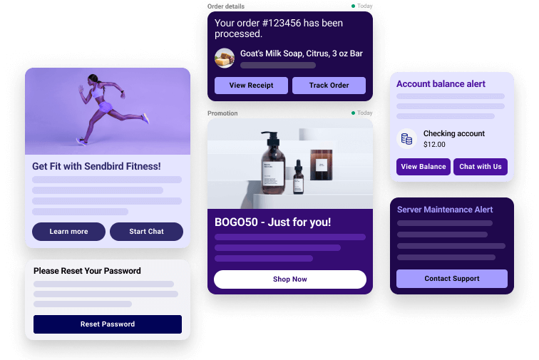 Send personalized notifications using no-code templates