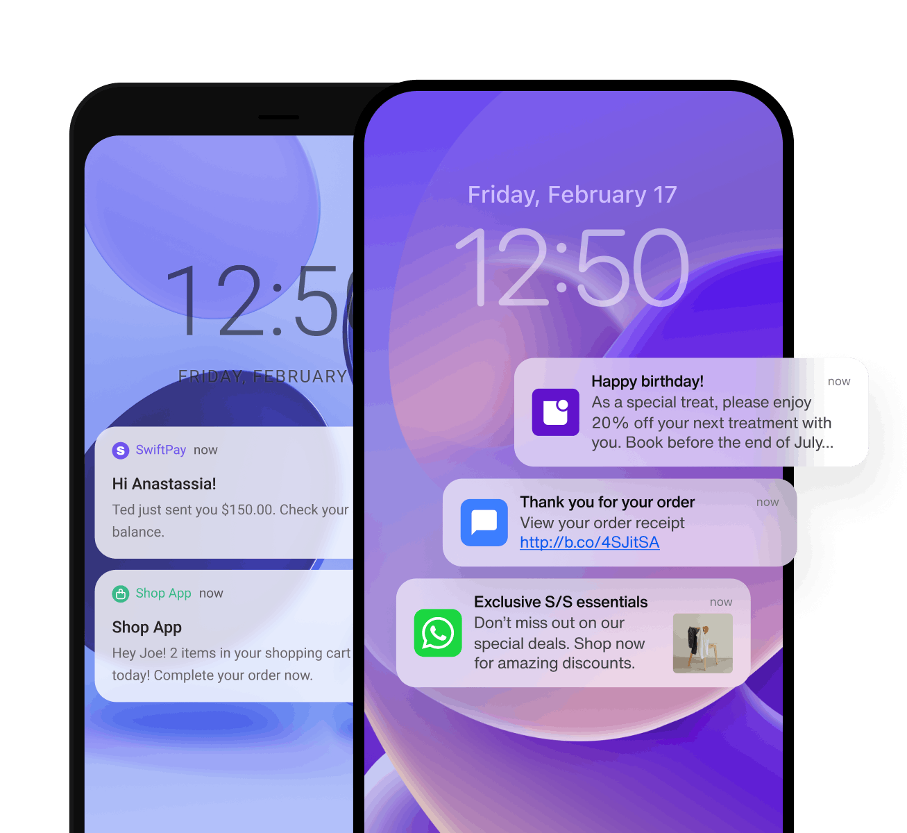 Push notifications hero mobile
