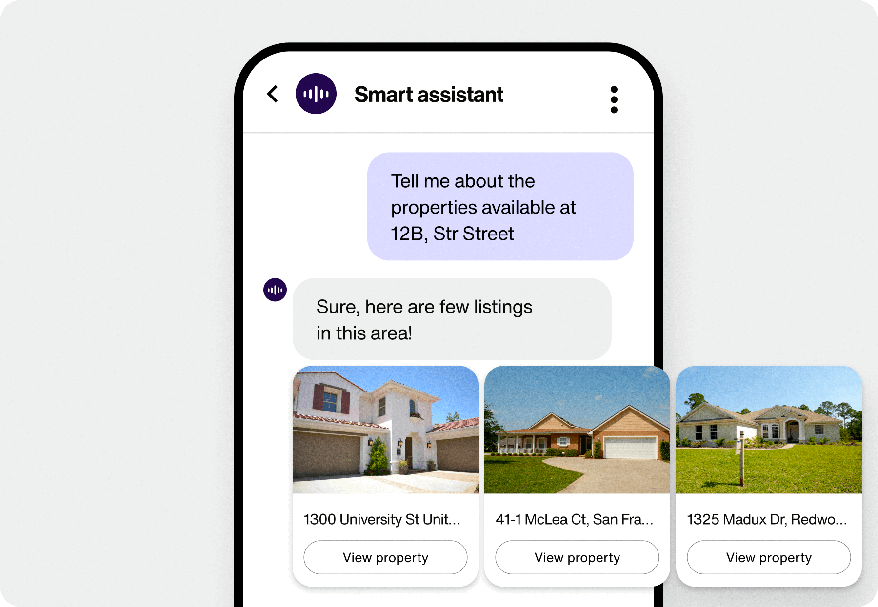 Real estate AI chatbot