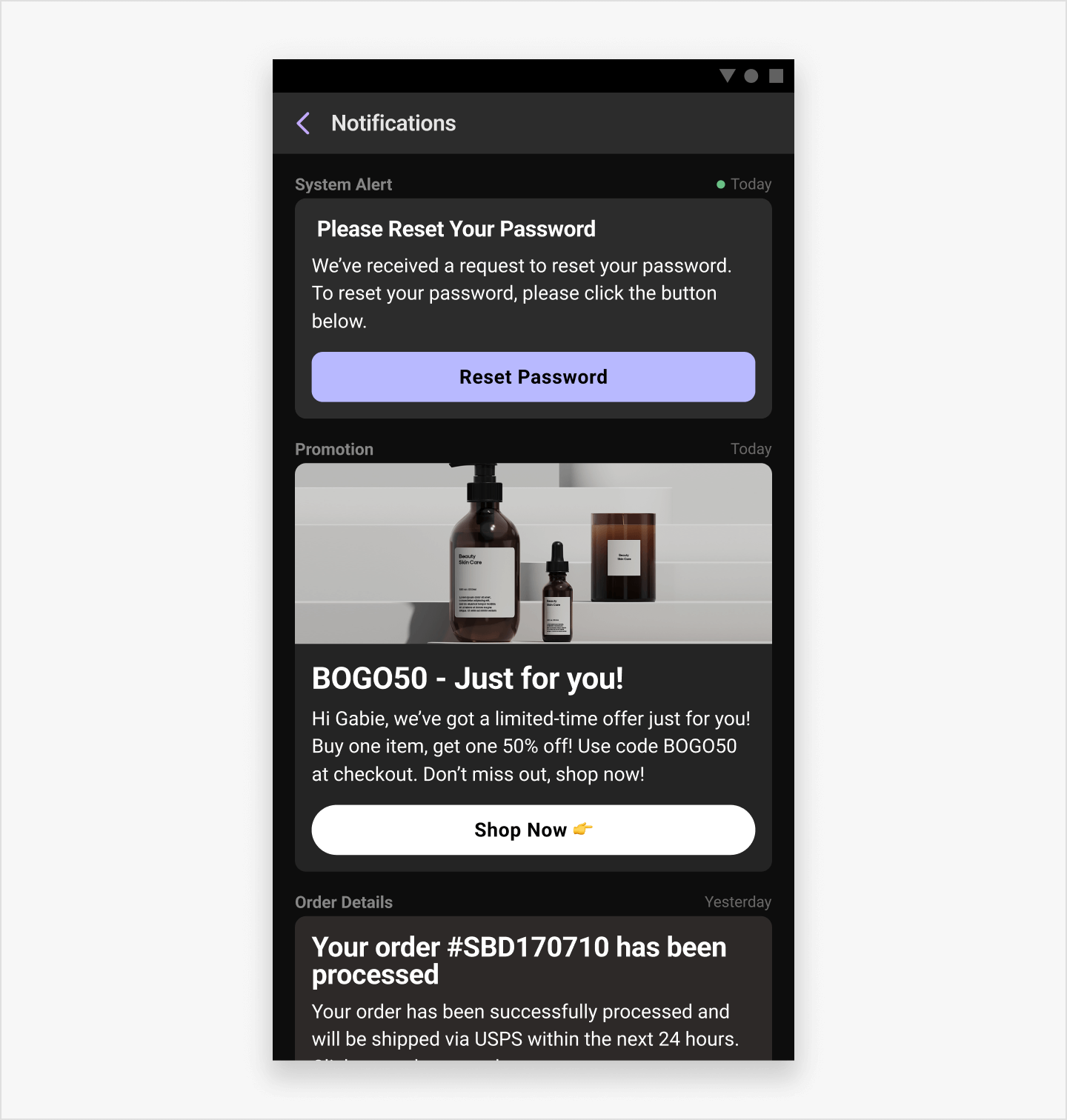 Image|An image showing feed notification channel.