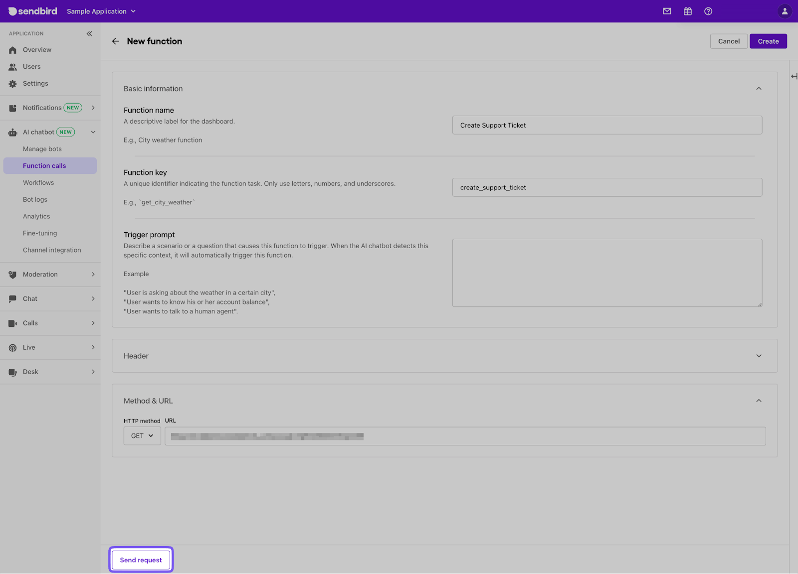 Webhook function calls 1